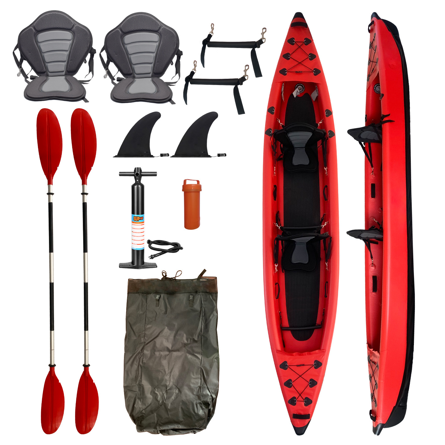Outdoor Adventure Kayak - Kaya şişme çift kişilik kayak, açık