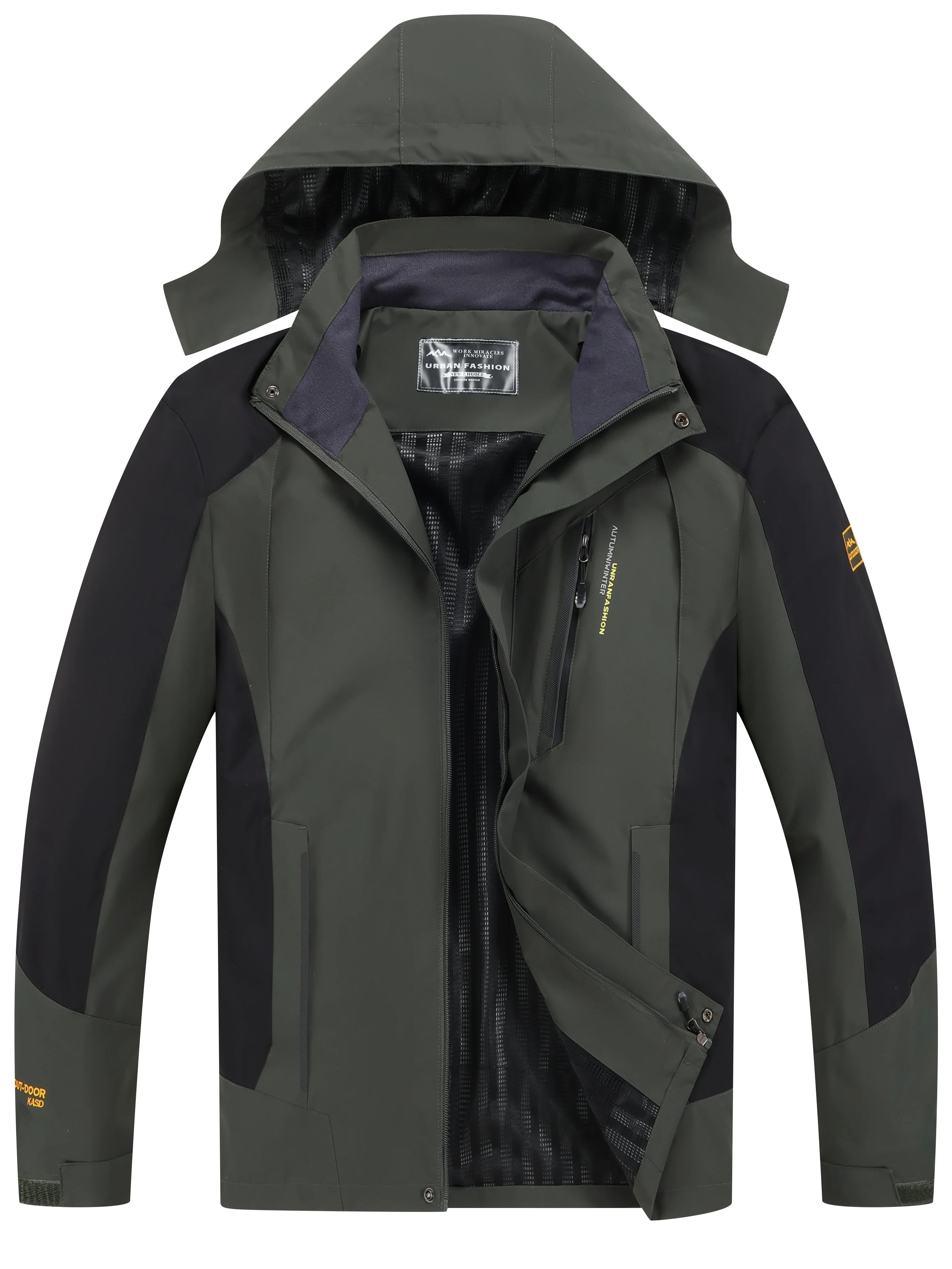 Outdoor Adventure Hat - Erkek Su Geçirmez Yürüyüş Ceketi Büyük