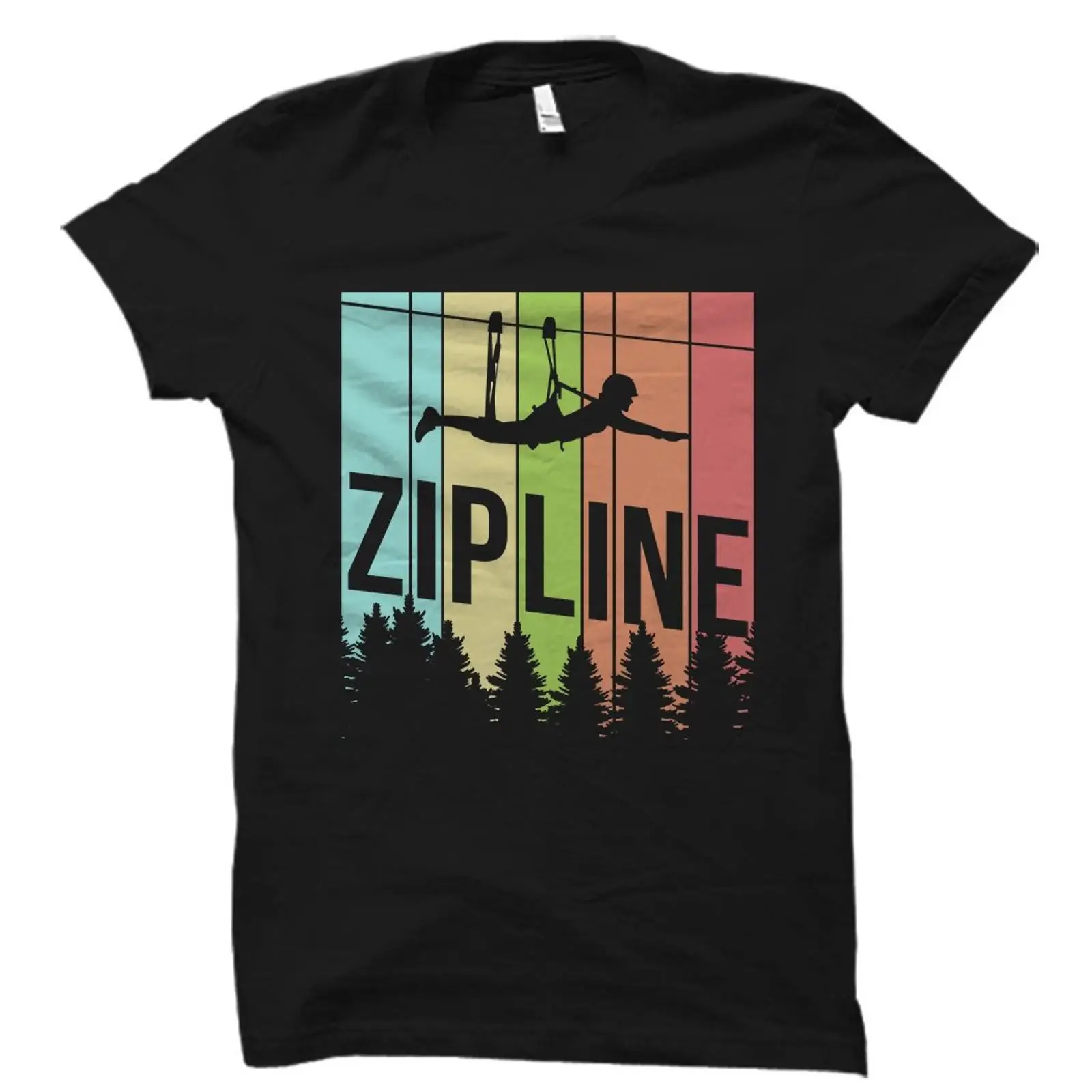 Outdoor Adventure Ziplines & Waterfall Puerto Vallarta - Vintage Retro Zipline Tişörtü Ziplining Meraklısı